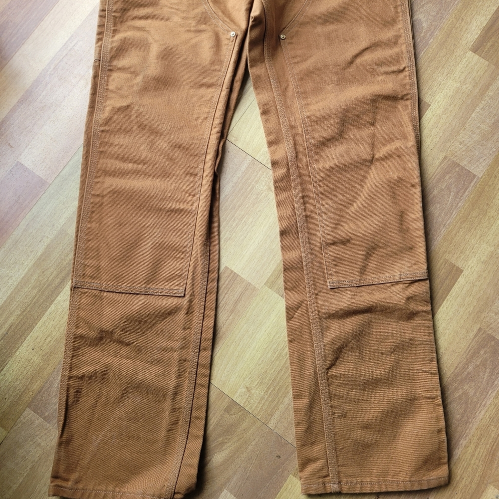 Carhartt Double Knee Men's 31x34 Work Jeans Brown - Picture 7 of 7
